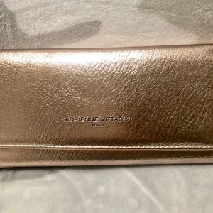 NWT Adrienne Vittadini Rose Gold Wallet